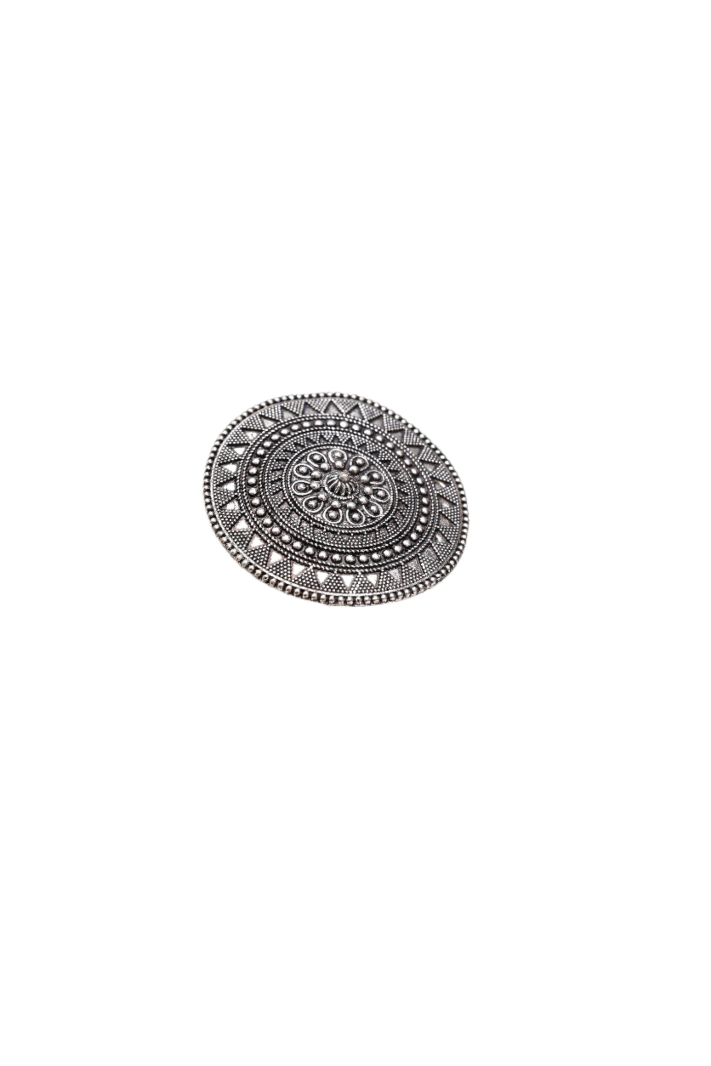 Majestic Antique Silver Plated Finger Ring