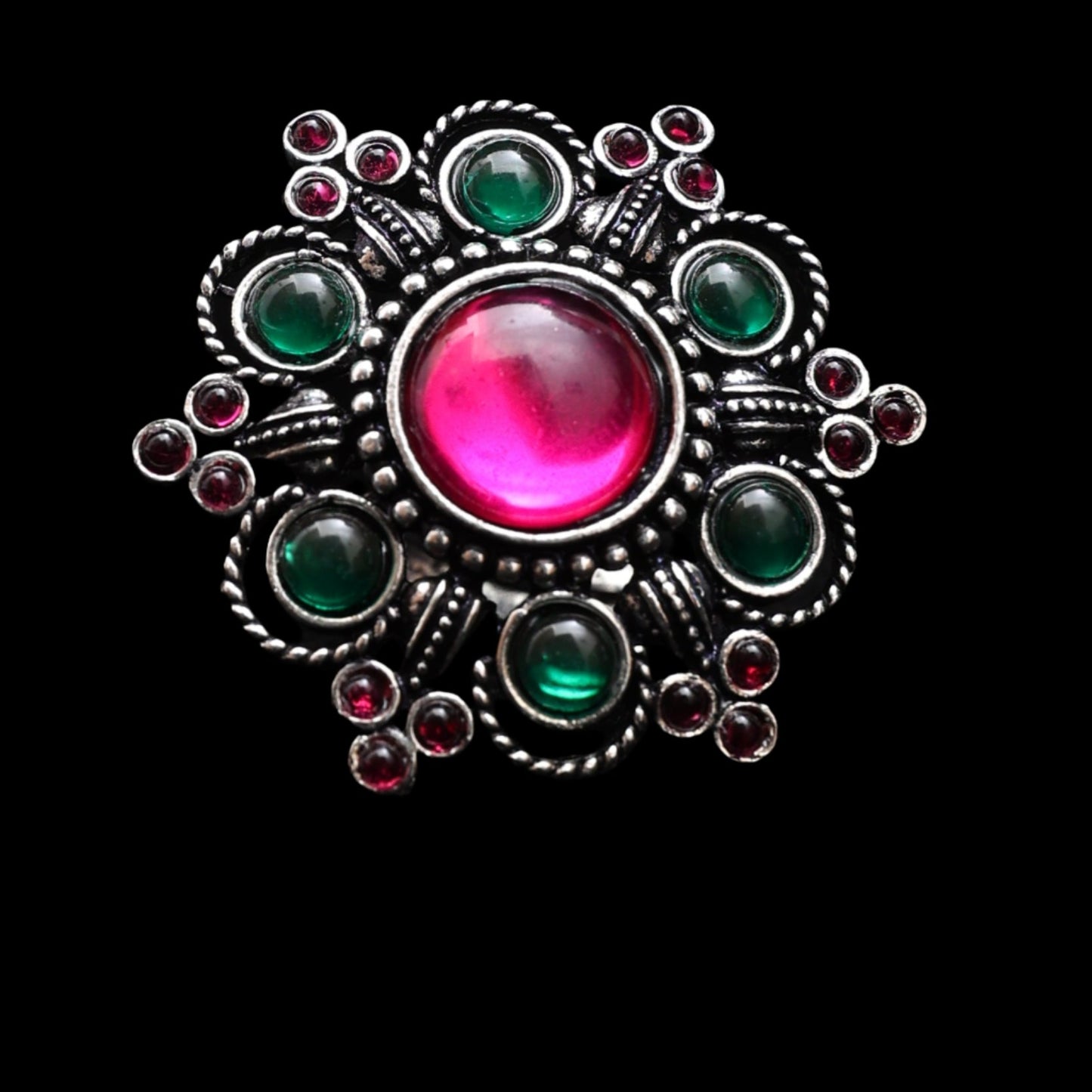 Timeless Vintage Inspired Gemstone Finger Ring