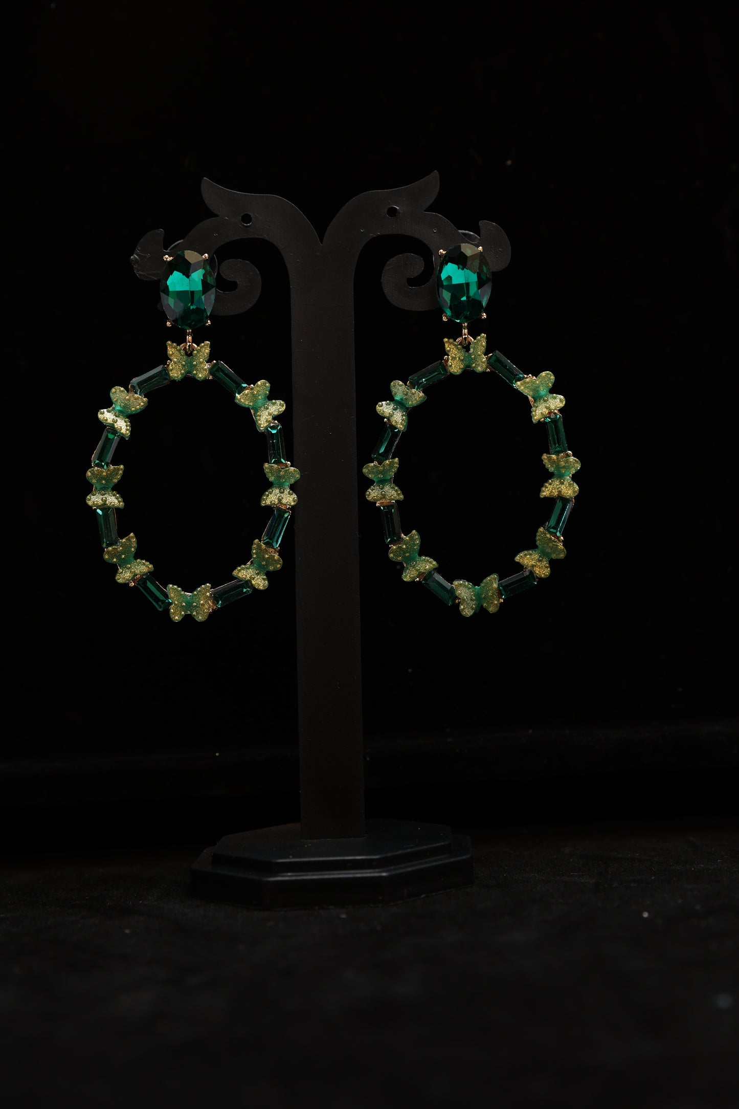 Be Jeweled Butterfly Drop Earrings Combo