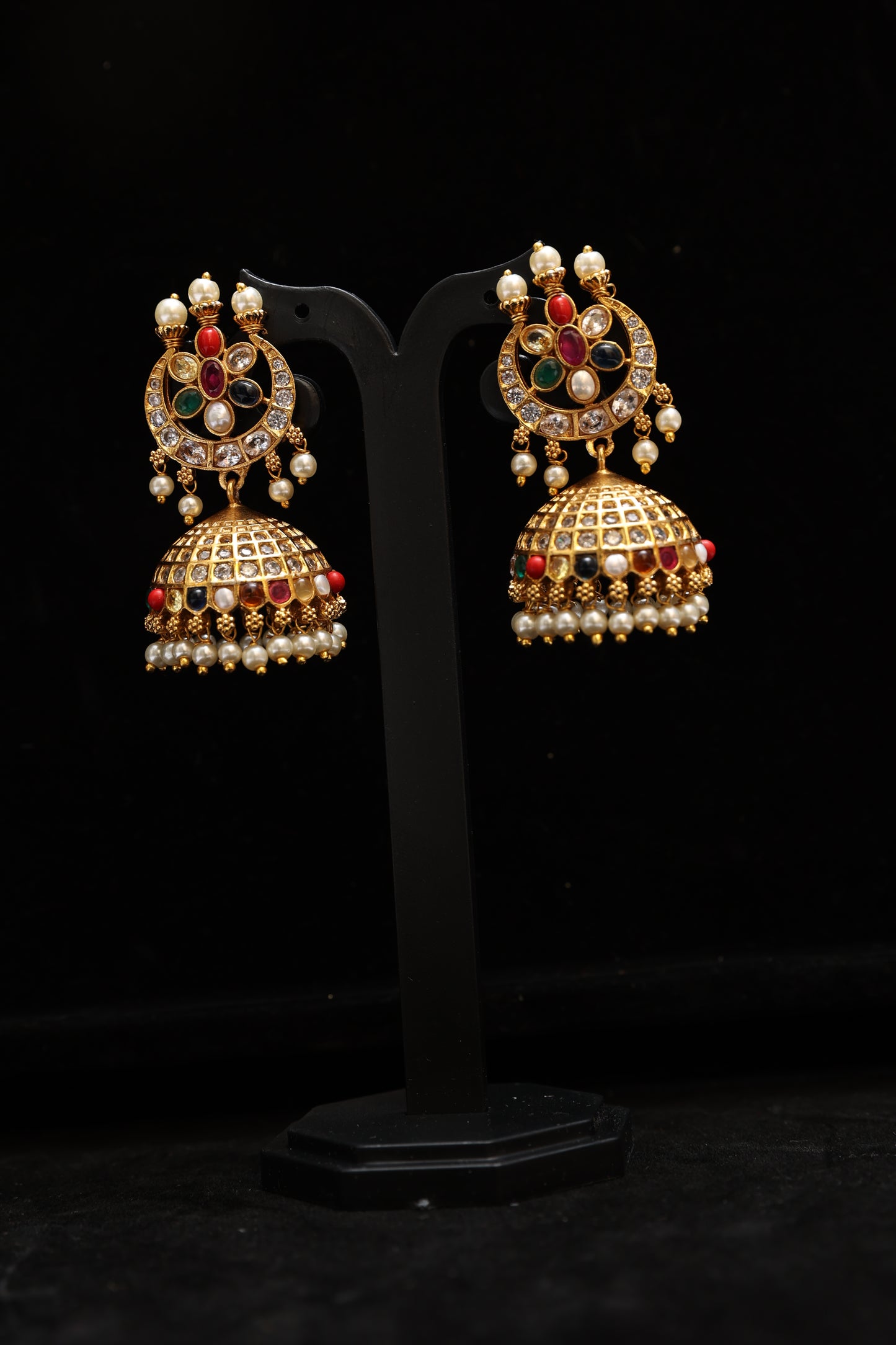 Luminous Vibrant Jhumka Earrings