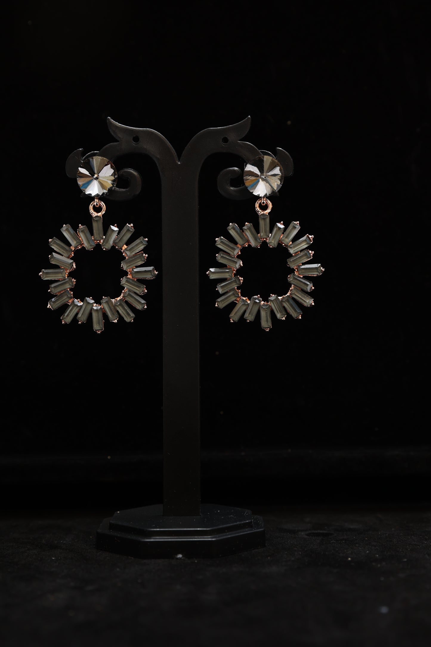 Alluring Gem Hoop Earrings Combo