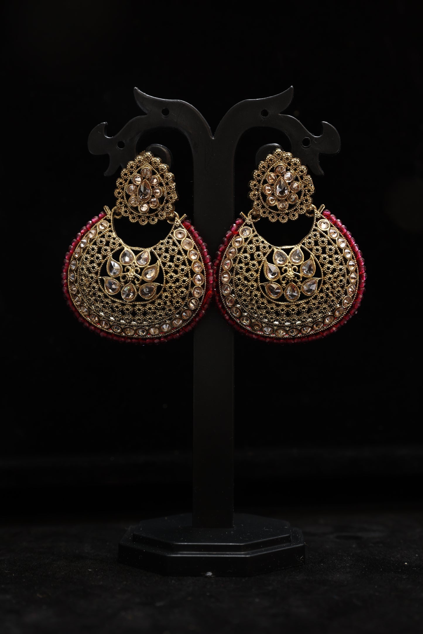 Sparkling Chandbali Earrings Combo