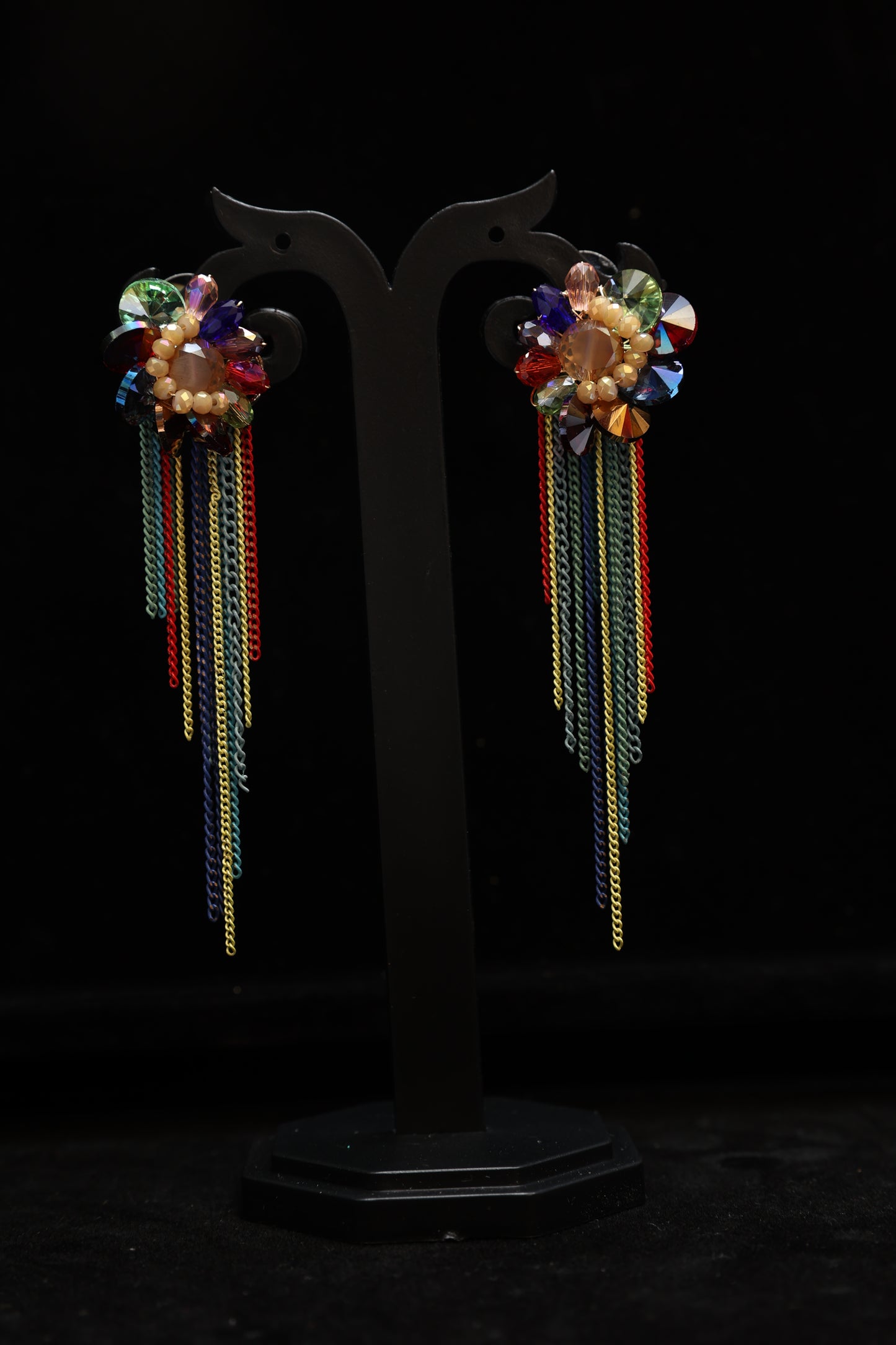 Radiant Multicolour Cascade Earrings