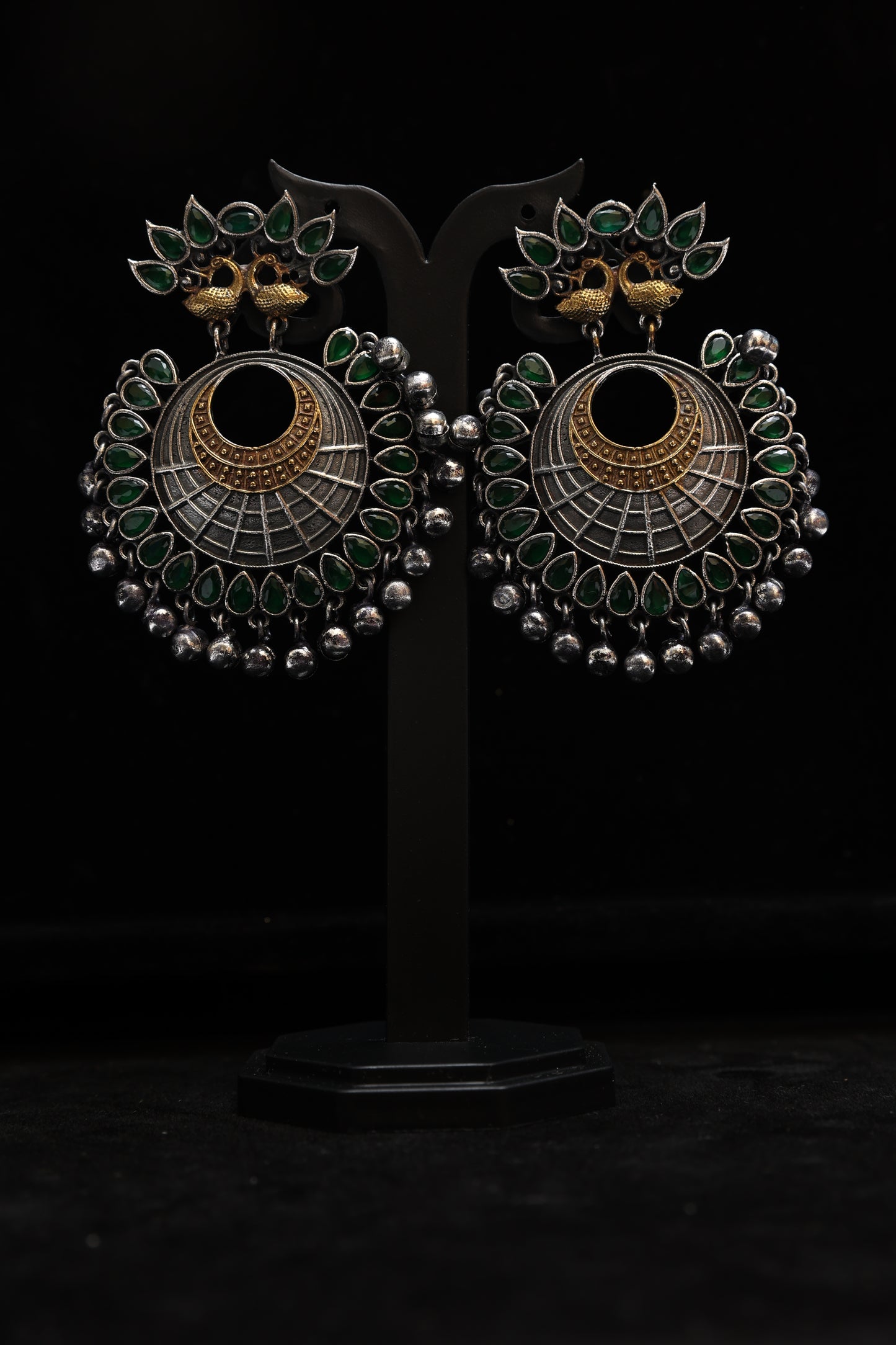 Dreamy Peacock Chandbali Earrings