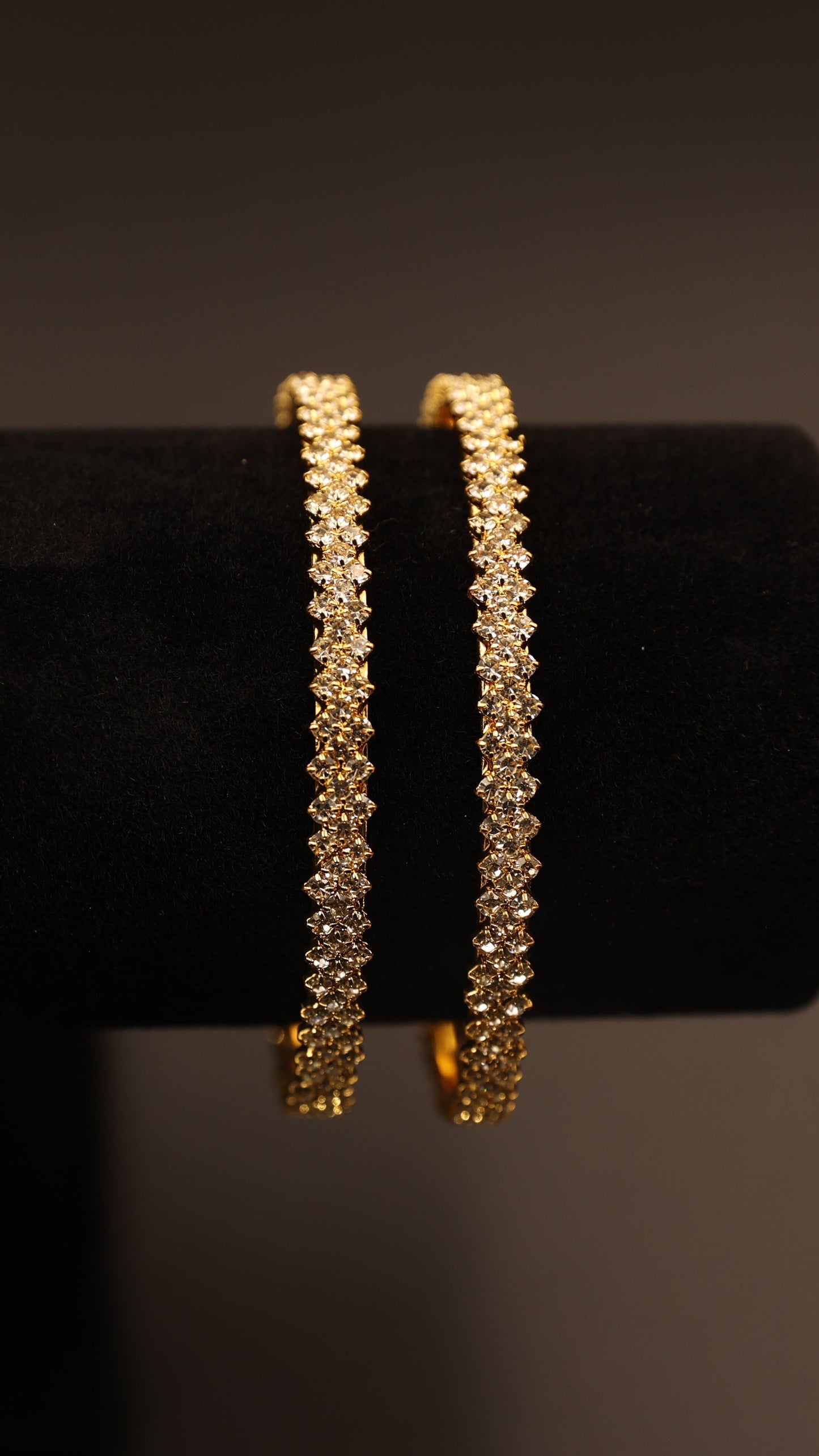 White Stones Bangles For Parties and Daily Use