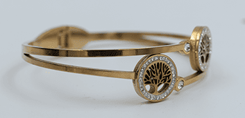 Delightful Tree of Life Gold-Toned Bracelet