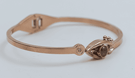 Stylish Eye Motif Gold-Toned Bracelet
