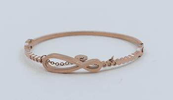 Timeless Infinity Motif Rose Gold Bracelet