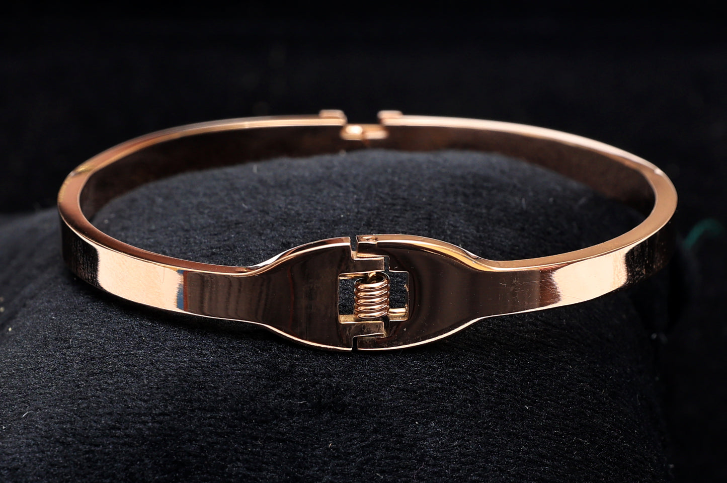 Floral Stone Studded Bangle Bracelet