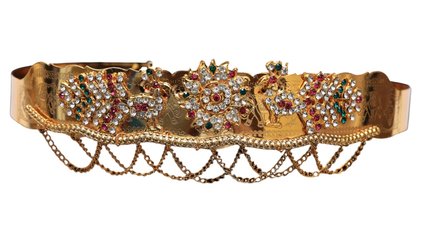Royal Maharani Gold Plated Waist Belt