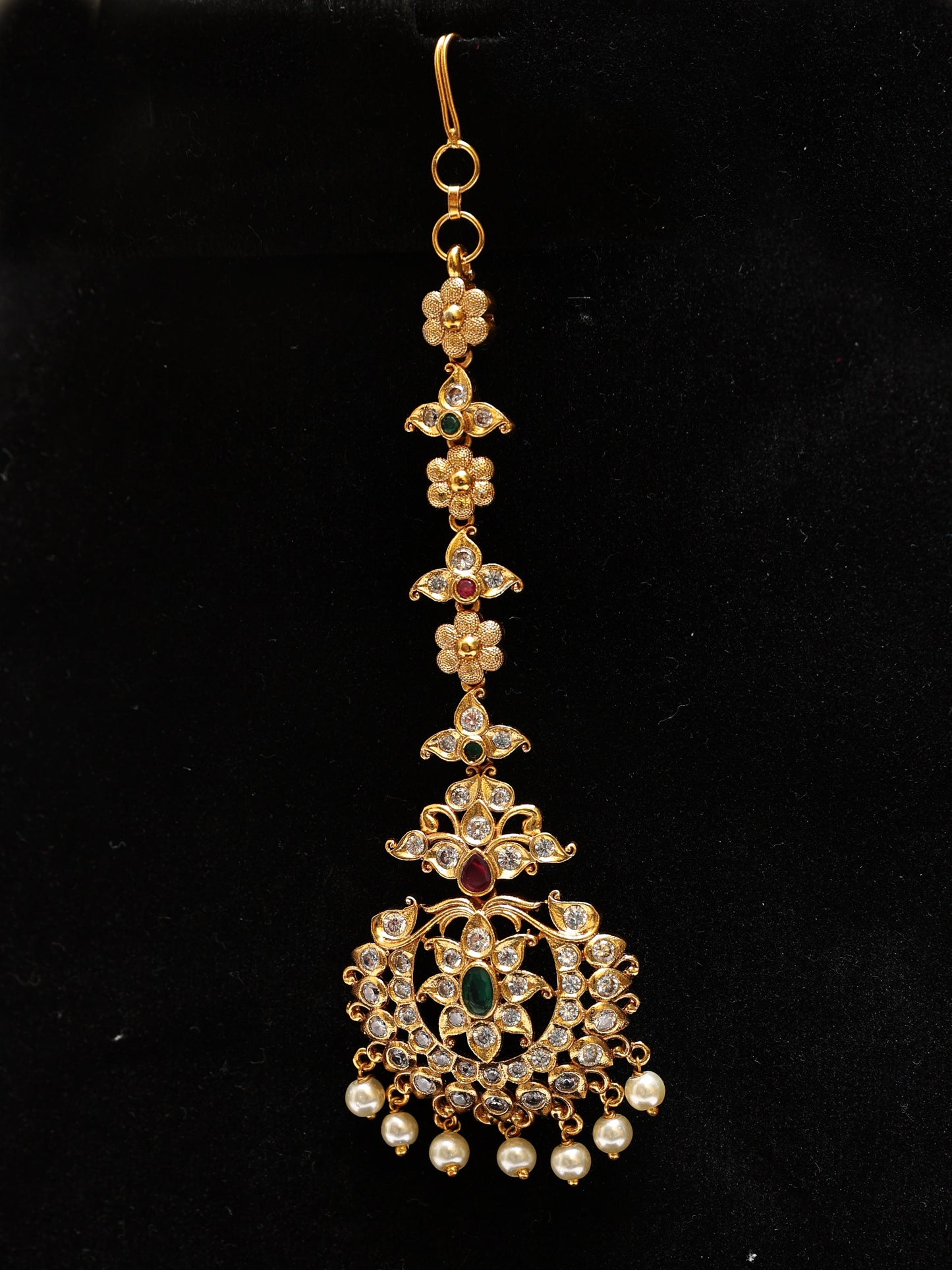 Enduring Elegance Gold Plated Maang Tikka