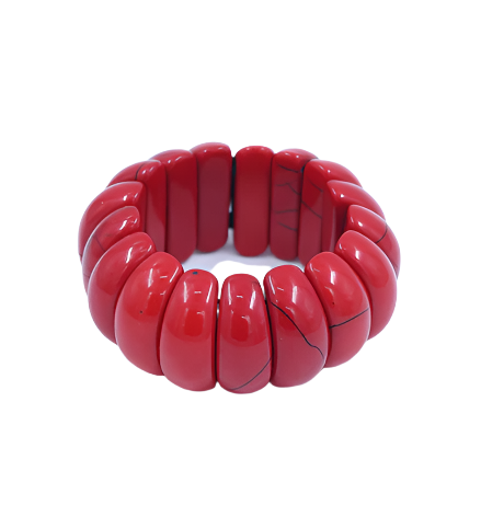 Fiery Charm Chunky Bracelet