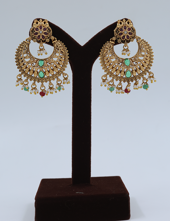 Royal Charm Gold Earrings