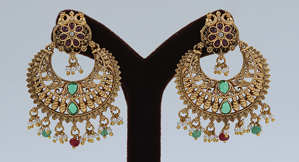 Royal Charm Gold Earrings