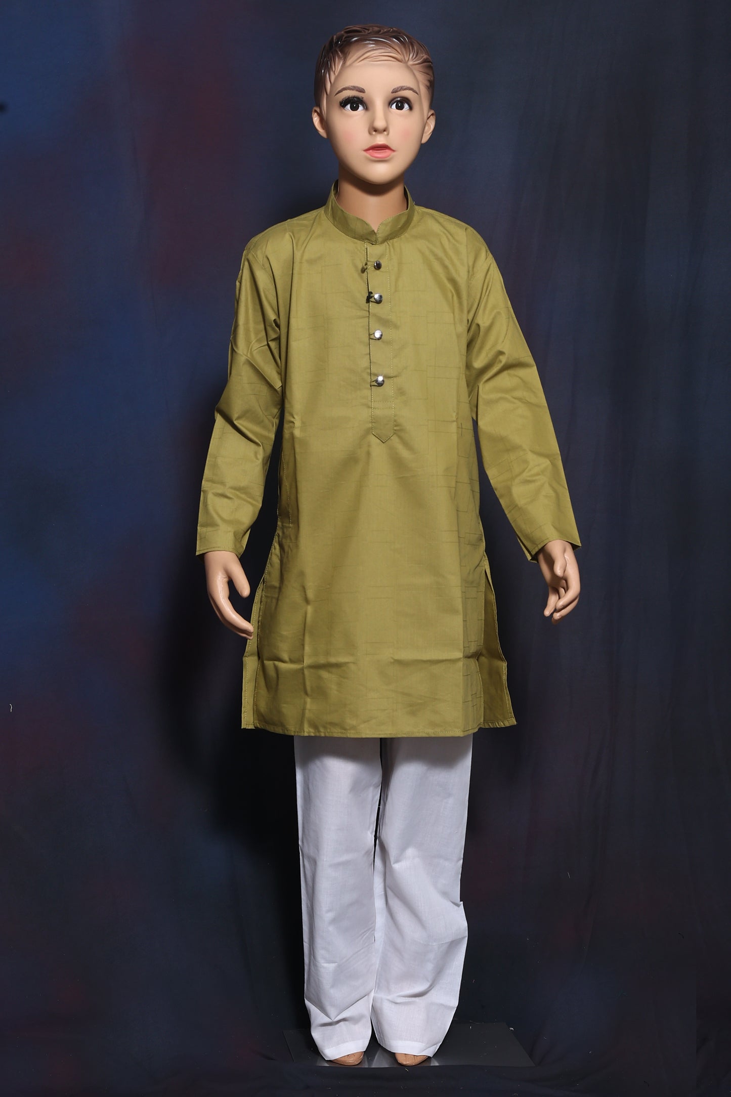 Delightful Mehendi Green Kurta for Boys