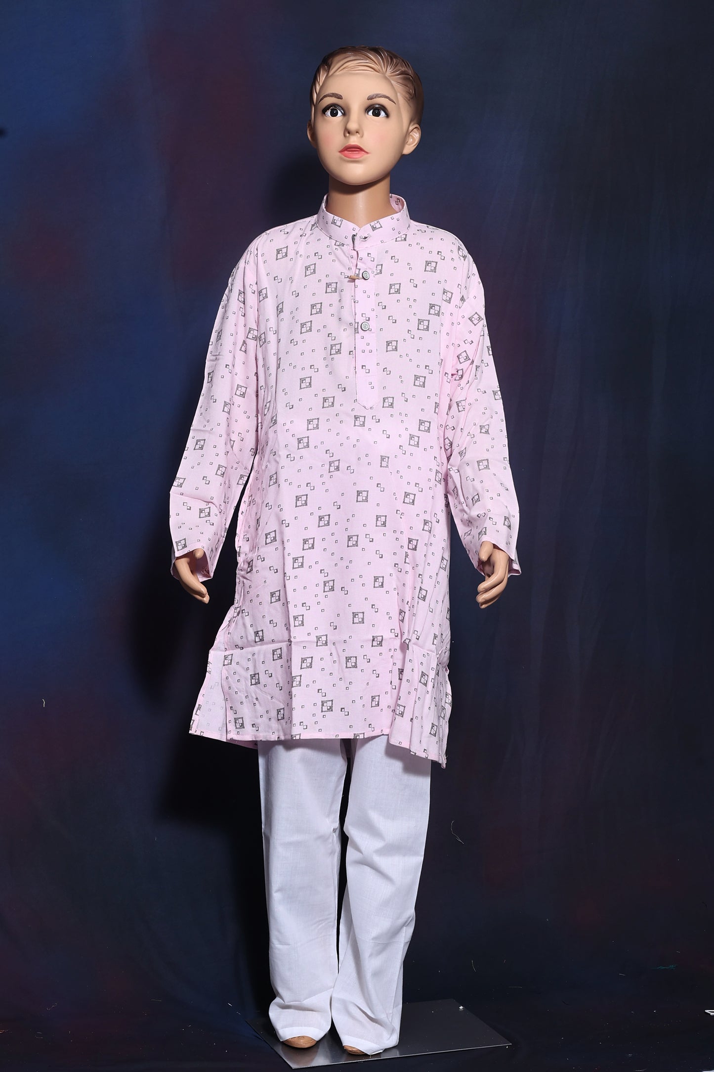 Lively Light Pink Kurta for Boys