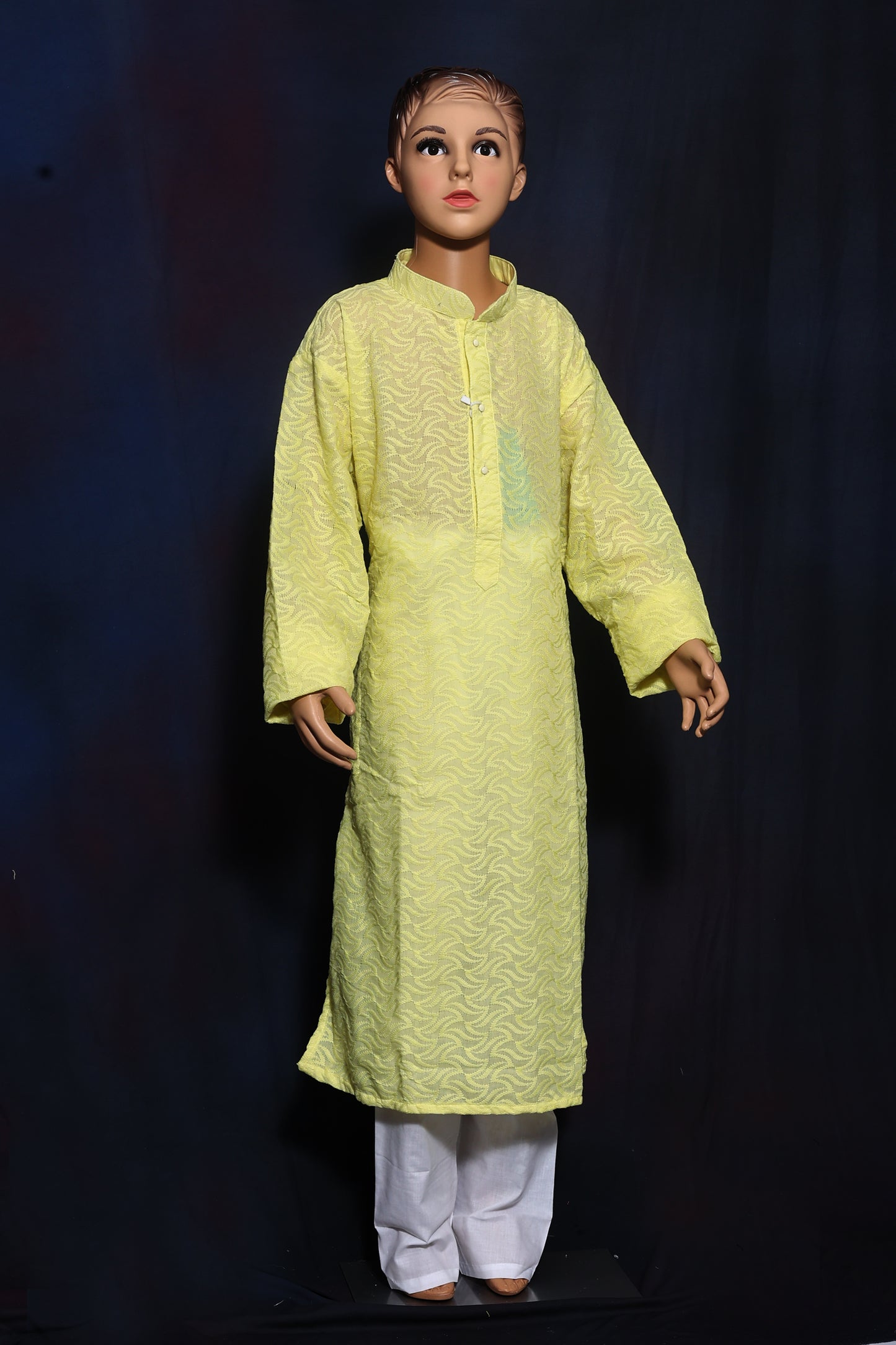 Charming Lemon Yellow Kurta for Boys