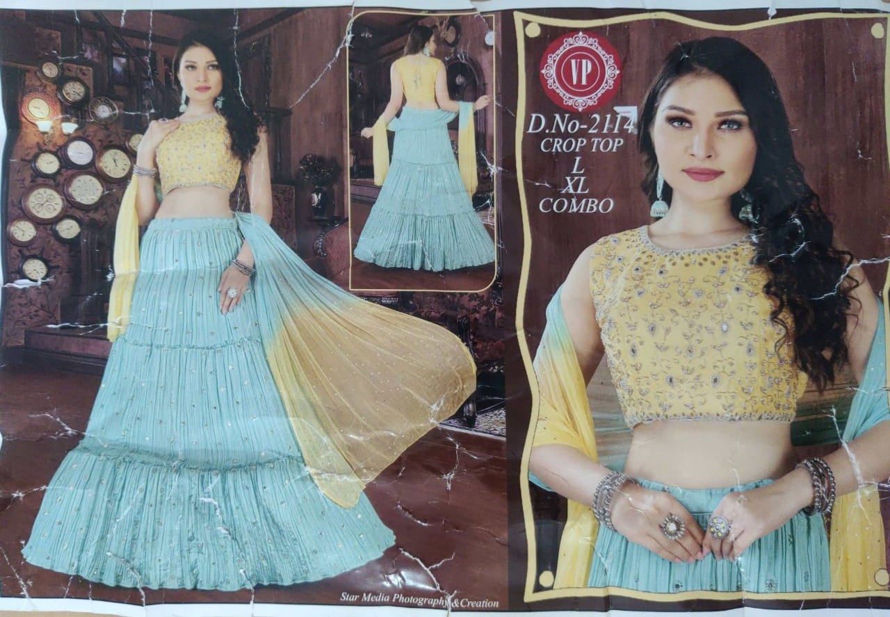 Enchanting Sky Blue Georgette Lehenga
