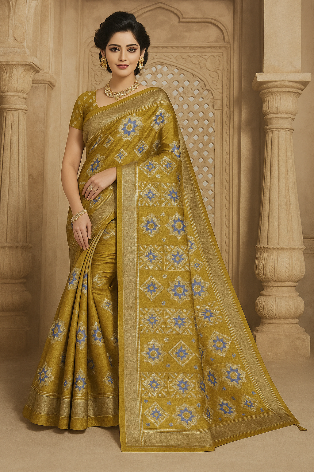 Soft Bronze Saree