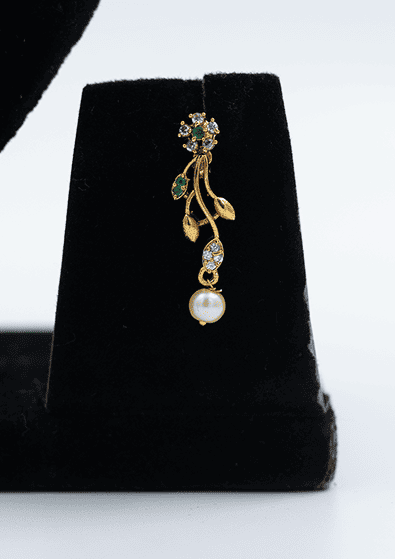 Gold Leaf Necklace Set