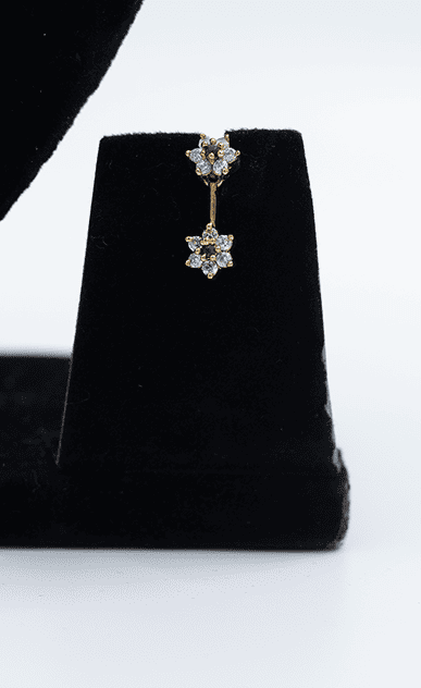 Silver Toned Floral Necklace Set