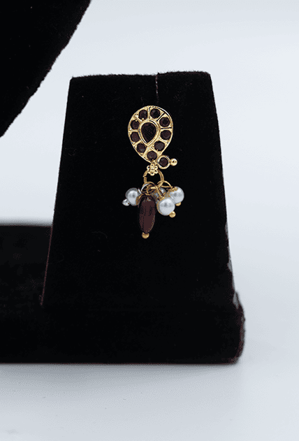 Gold & Pearl Drop Necklace Set