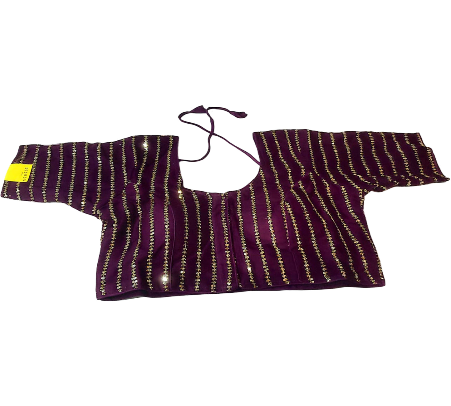 Stunning Sequin Embellished Purple Blouse