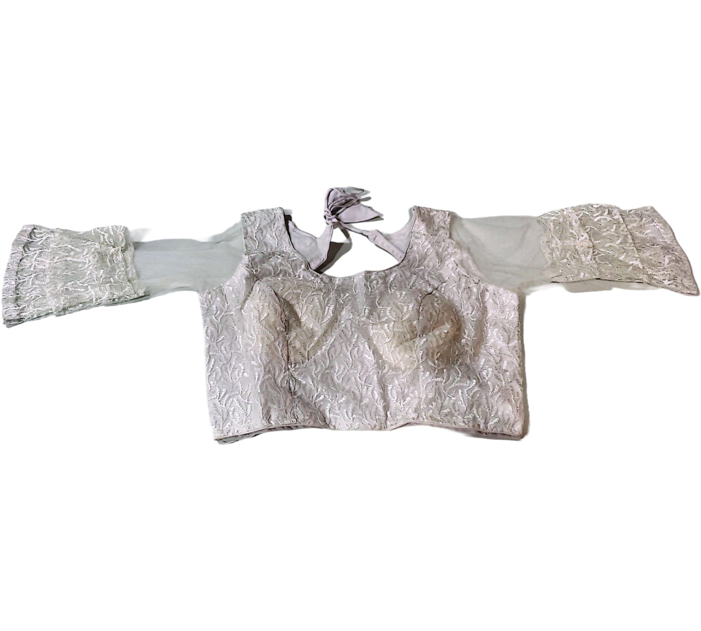 Graceful Embroidered Ivory Colour Blouse