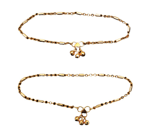 Luxurious Golden Harmony Anklets