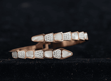 Refined Geometric Gold-Toned Bracelet