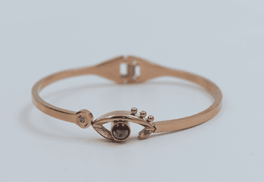 Stylish Eye Motif Gold-Toned Bracelet