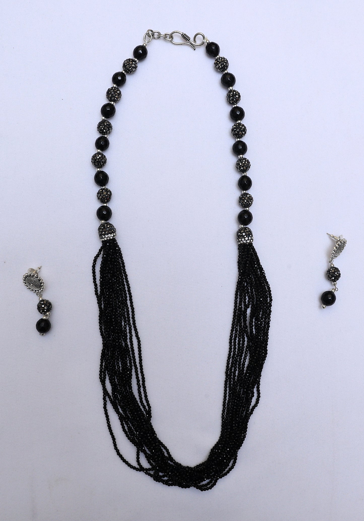 Sophisticated Midnight Black Necklace Set