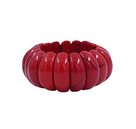 Fiery Charm Chunky Bracelet
