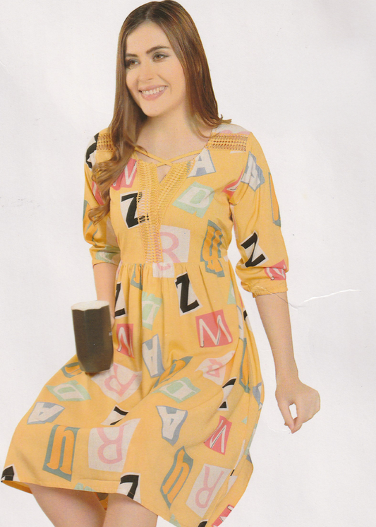 Yellow Zesty Zzz’s Night Dress