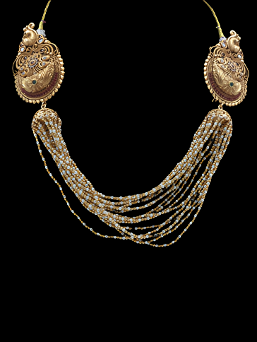Peacock Hair Chain