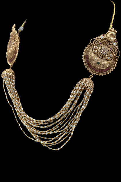 Peacock Hair Chain