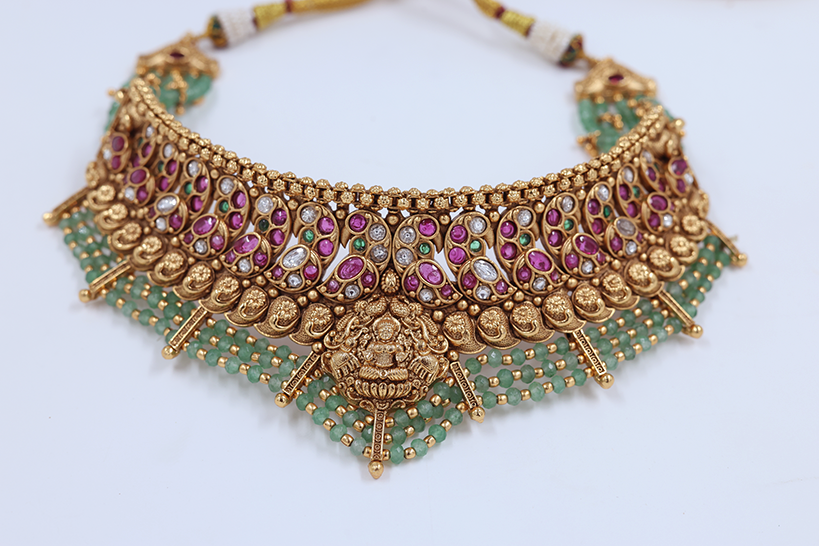 Regal Temple Bridal Necklace Set