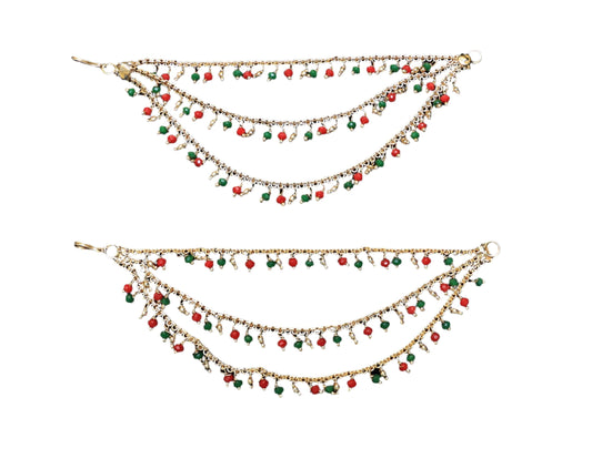 Colourful Beads Ear Chains