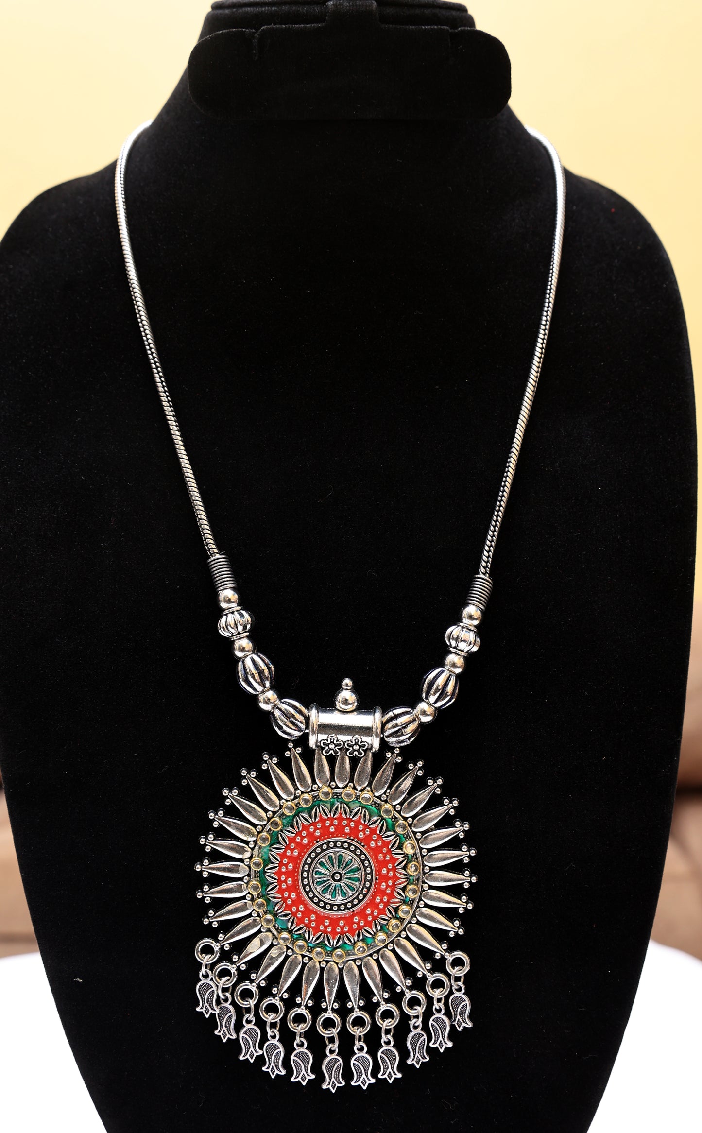 Enchanting Ethnic Mandala Pendant Necklace