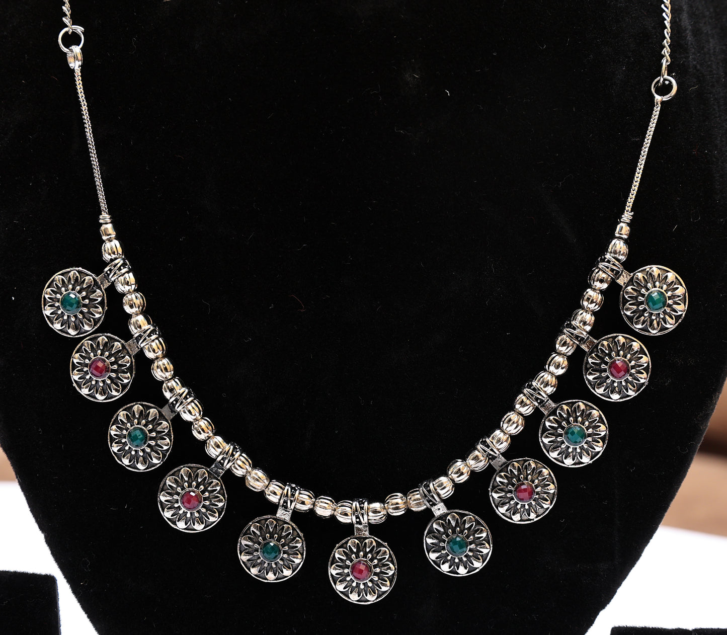 Enchanting Floral Medallion Necklace