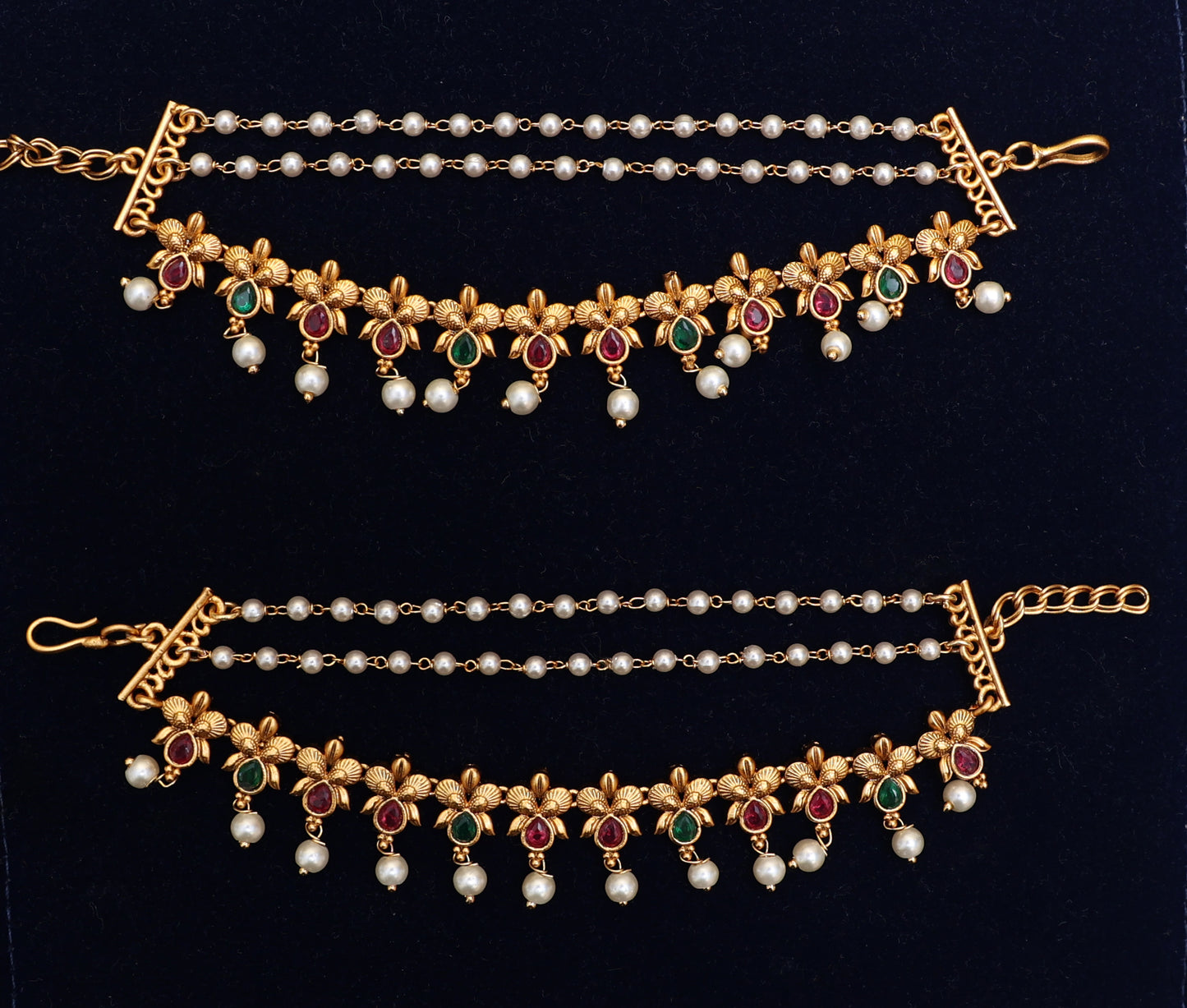 Ethereal Gold Toned Ear Chains