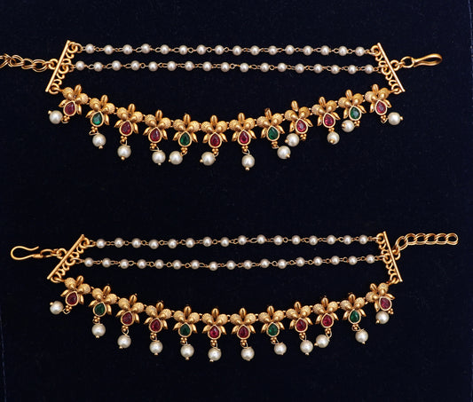 Ethereal Gold Toned Ear Chains