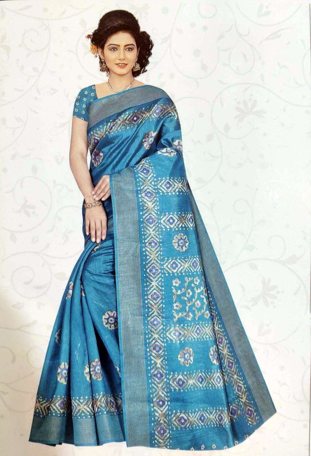 Oceanic Blue Saree