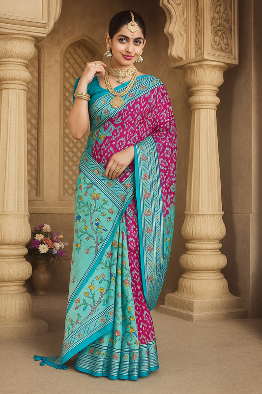 Elegance in Bloom Pre Draped Saree