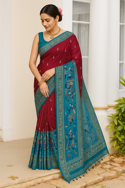 Royal era pink saree