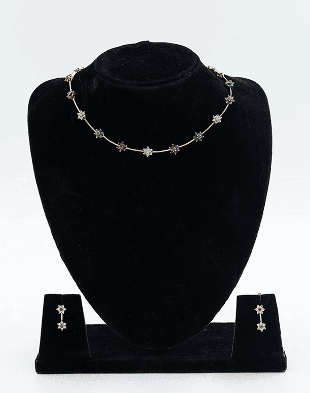 Starburst Necklace and Earrings Set