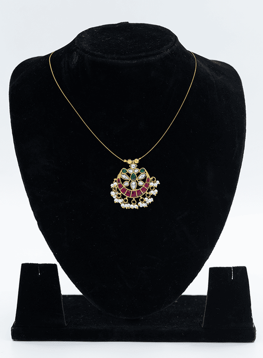Regal Gold Gemstone Necklace