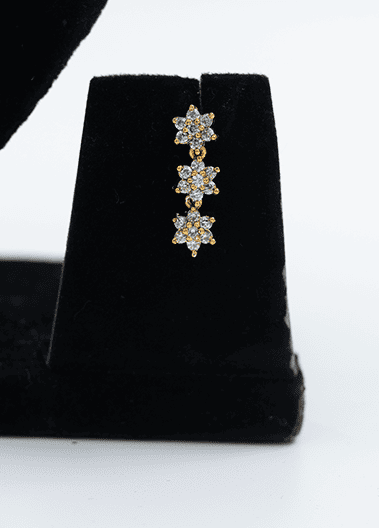 Gold Floral Necklace Set